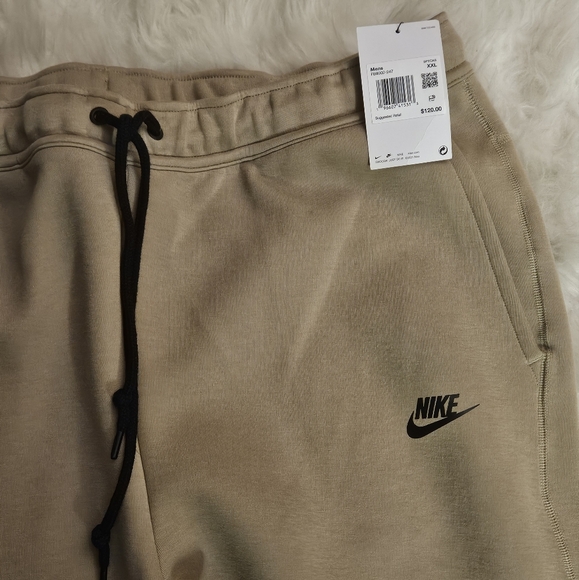 NIKE KHAKI TECH FLEECE JOGGERS SZ XXL - Picture 3 of 10